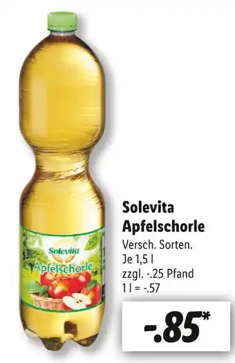 Lidl Solevita apfelschorle Angebot