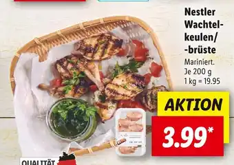 Lidl Nestler wachtelkeulen/ -brüste Angebot