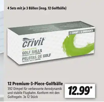 Lidl Crivit 12 premium-3-piece-golfbälle Angebot