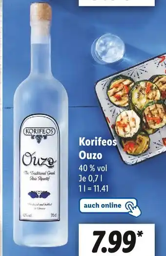 Lidl Korifeos ouzo Angebot