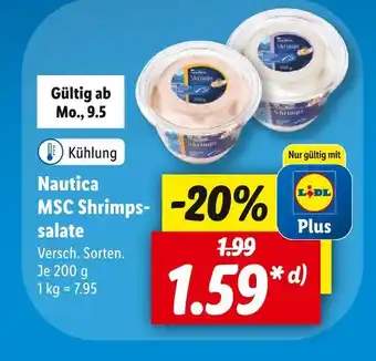 Lidl Nautica msc shrimpssalate Angebot