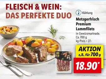 Lidl Metzgerfrisch premium lammfilets Angebot