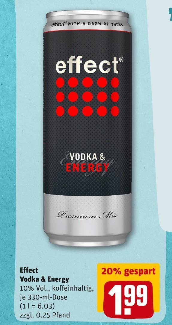 Effect vodka & energy Angebot bei REWE