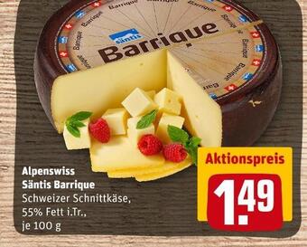 REWE Alpenswiss säntis barrique Angebot