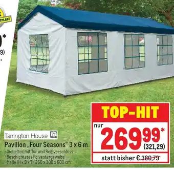 METRO Tarrington house pavillon „four seasons“ 3 x 6 m Angebot