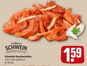 REWE Landbauen schwein schweine-geschnetzeltes Angebot