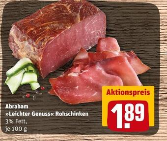 REWE Abraham rohschinken leichter genuss Angebot