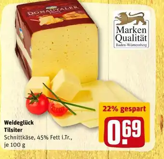 REWE Weideglück tilsiter Angebot