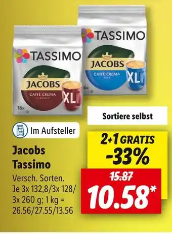 Lidl Jacobs tassimo kaffee Angebot