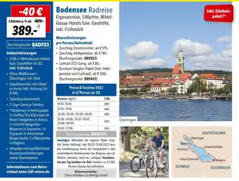 Lidl Bodensee radreise Angebot