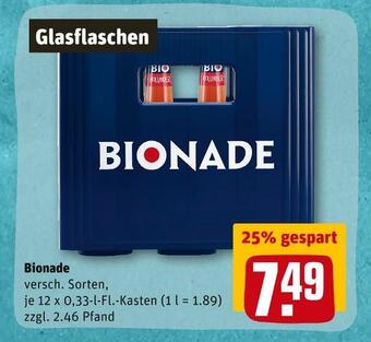 REWE Bionade bio limonade Angebot