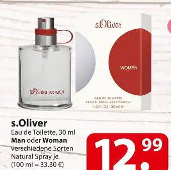 Famila Nord Ost S.oliver eau de toilette Angebot