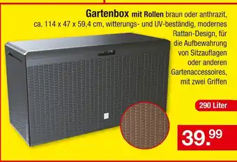 Zimmermann Gartenbox mit rollen Angebot