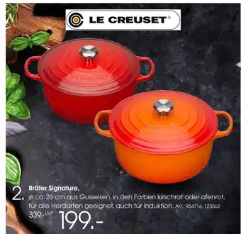 Zurbrüggen Le creuset bräter signature Angebot