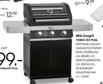 Zurbrüggen Bbq-gasgrill videro g3 pure Angebot