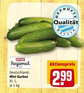 REWE Rewe regional mini gurken Angebot