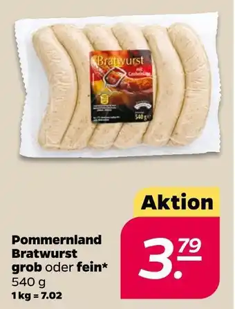 NETTO Pommernland bratwurst Angebot