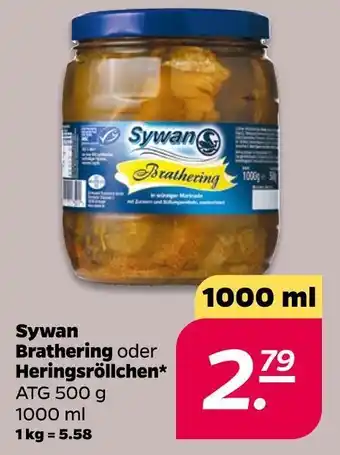 NETTO Sywan brathering oder heringsröllchen Angebot