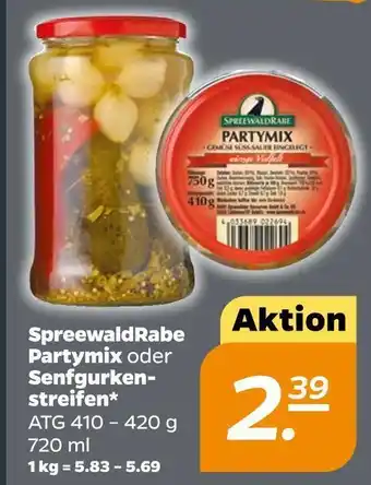 NETTO Spreewaldrabe partymix oder senfgurkenstreifen Angebot