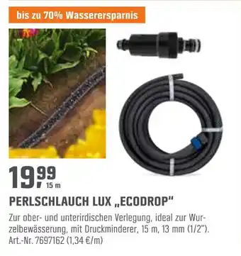 OBI Lux perlschlauch „ecodrop“ Angebot