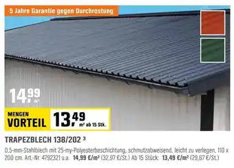 OBI Trapezblech 138/202 3 Angebot