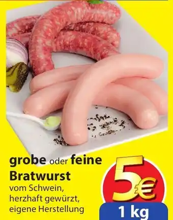 Famila Nord Ost grobe oder feine Bratwurst 1kg Angebot