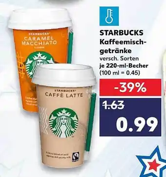 Kaufland Starbucks Kaffeemisch-getränke Angebot