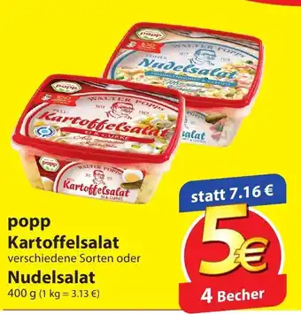 Famila Nord Ost popp Kartoffelsalat oder Nudelsalat 400g Angebot