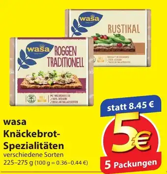 Famila Nord Ost wasa Knäckebrot Spezialitäten 225-275g Angebot