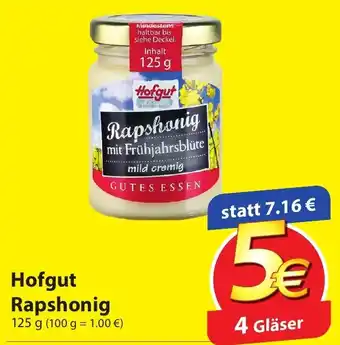 Famila Nord Ost Hofgut Rapshonig 125g Angebot