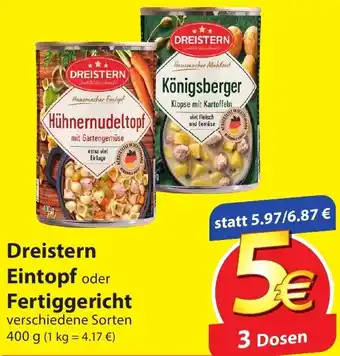 Famila Nord Ost Dreistern Eintopf oder Fertiggericht 400g Angebot