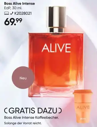 Galeria Boss Alive Intense EdP, 30 ml Angebot