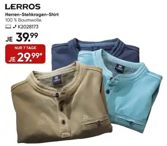 Galeria Lerros Herren Stehkragen Shirt Angebot