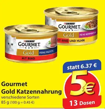 Famila Nord Ost Gourmet Gold Katzennahrung 85g Angebot