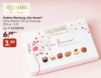 Galeria Heilemann Confiserie Praliné Mischung ,,Von Herzen" 125 g Packung Angebot