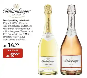 Galeria Schlumberger Sekt Sparkling oder Rosé 0,75 L Flasche Angebot