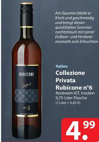 Famila Nord Ost Italien Collezione Privata Rubicone n6 0,75L Angebot