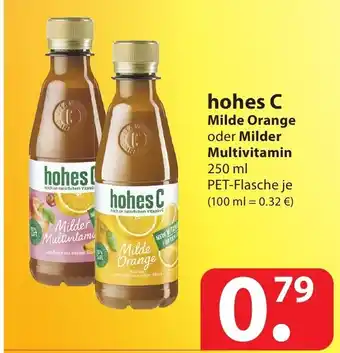 Famila Nord Ost Hohes C Milde Orange oder Milder Multivitamin 250ml Angebot