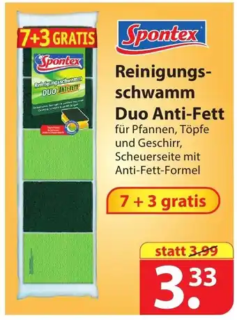 Famila Nord Ost Spontex Reinigungsschwamm Duo Anti Fett Angebot