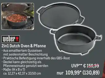 METRO Weber 2in1 Dutch Oven & Pfanne Angebot