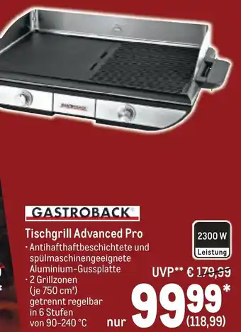 METRO Gastroback Tischgrill Advanced Pro Angebot