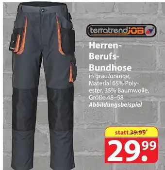 Famila Nord Ost terratrend Job Herren Berufs Bundhose Angebot