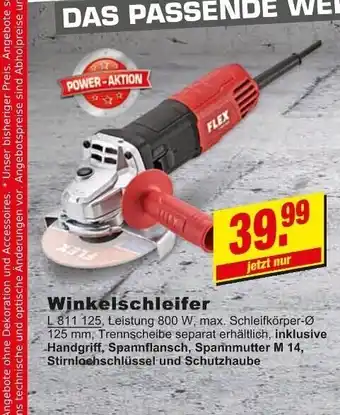 Leymann Baustoffe Flex Winkelschleifer L 811 125 Angebot