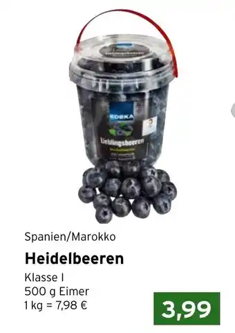 CAP Markt Spanien/Marokko Heidelbeeren 500g Angebot