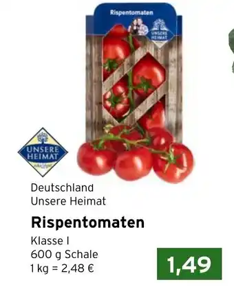 CAP Markt Deutschland Unsere Heimat Rispentomaten 600g Angebot