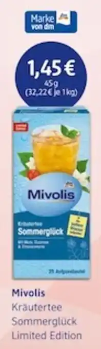 dm drogerie Mivolis Kräutertee Sommerglück Limited Edition 45 g Angebot