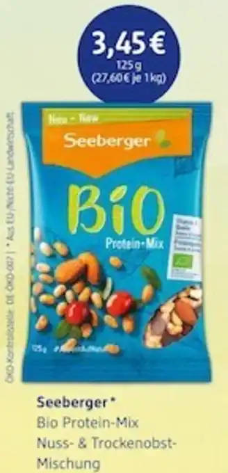 dm drogerie Seeberger Bio Protein Mix Nuss & Trockenobstmischung 125g Angebot