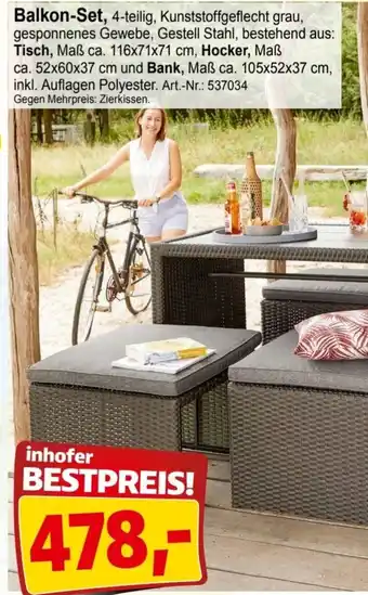 Möbel Inhofer Balkon Set Angebot