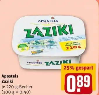 REWE PETZ Apostels Zaziki 220g Becher Angebot