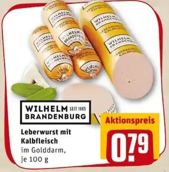 REWE PETZ Leberwurst mit Kalbfleisch 100g Angebot